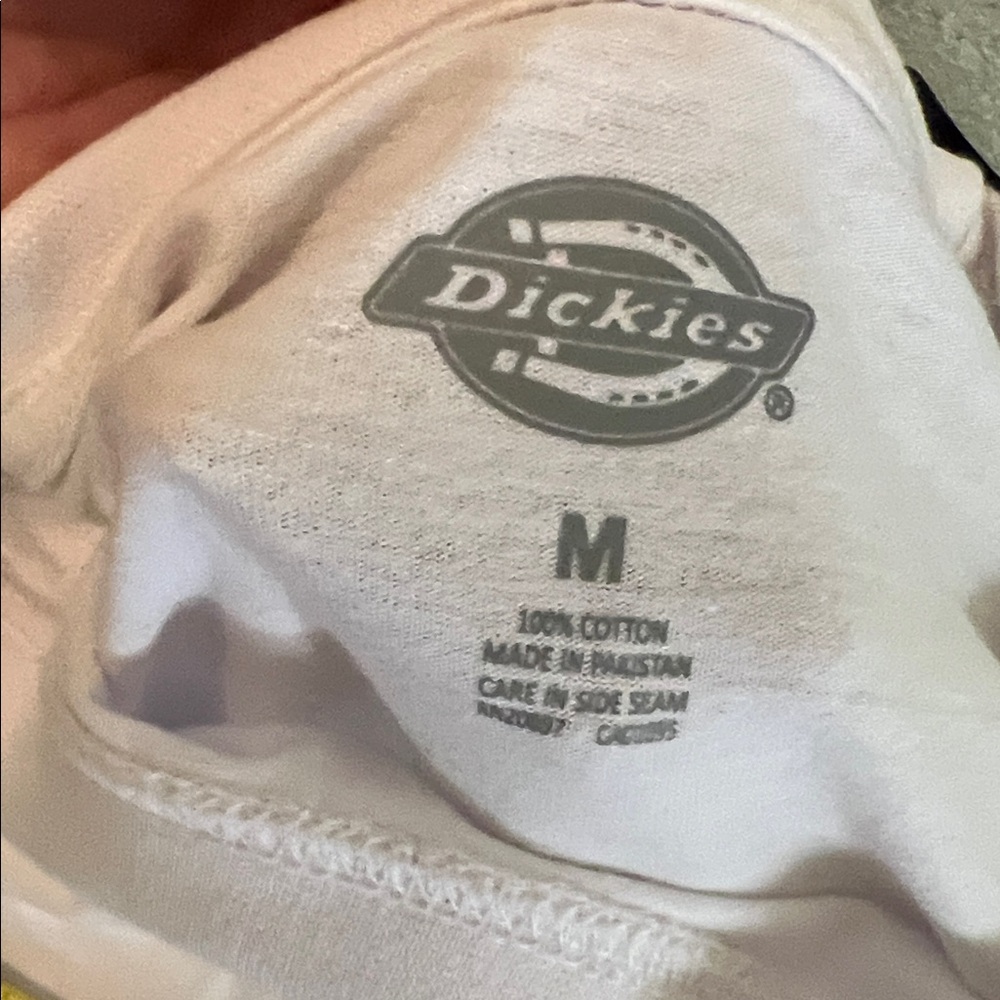 (0398) Dickies Classic Men White Short Sleeve Tee - Picture 5 of 12